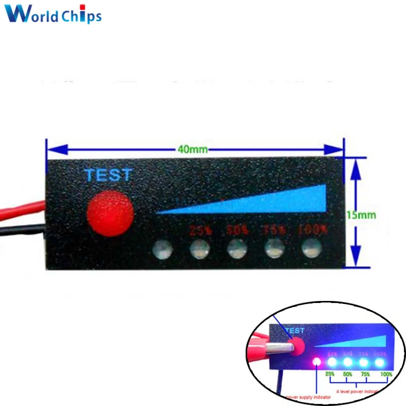 BMS 1S 2S 3S 4S 5S 6S 7S Lithium Battery Capacity Indicator LED Light Display Battery Tester Charging Accessary