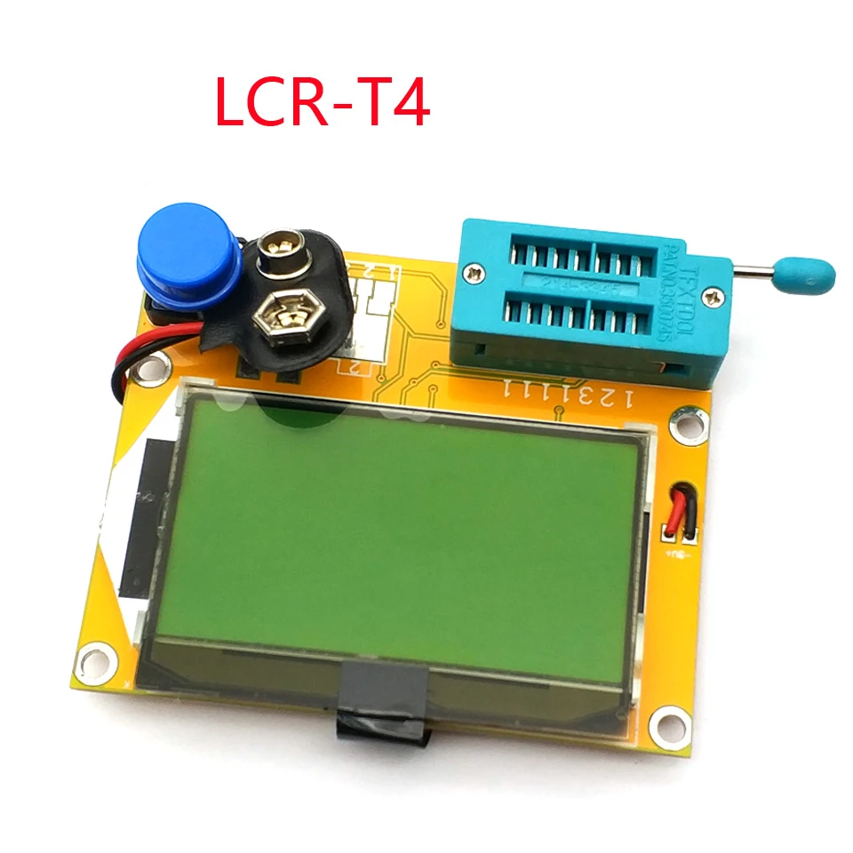Mega328 M328 LCR-T4 12846 LCD Digital Transistor Tester Meter Backlight Diode Triode Capacitance ESR Meter MOS/PNP/NPN L
