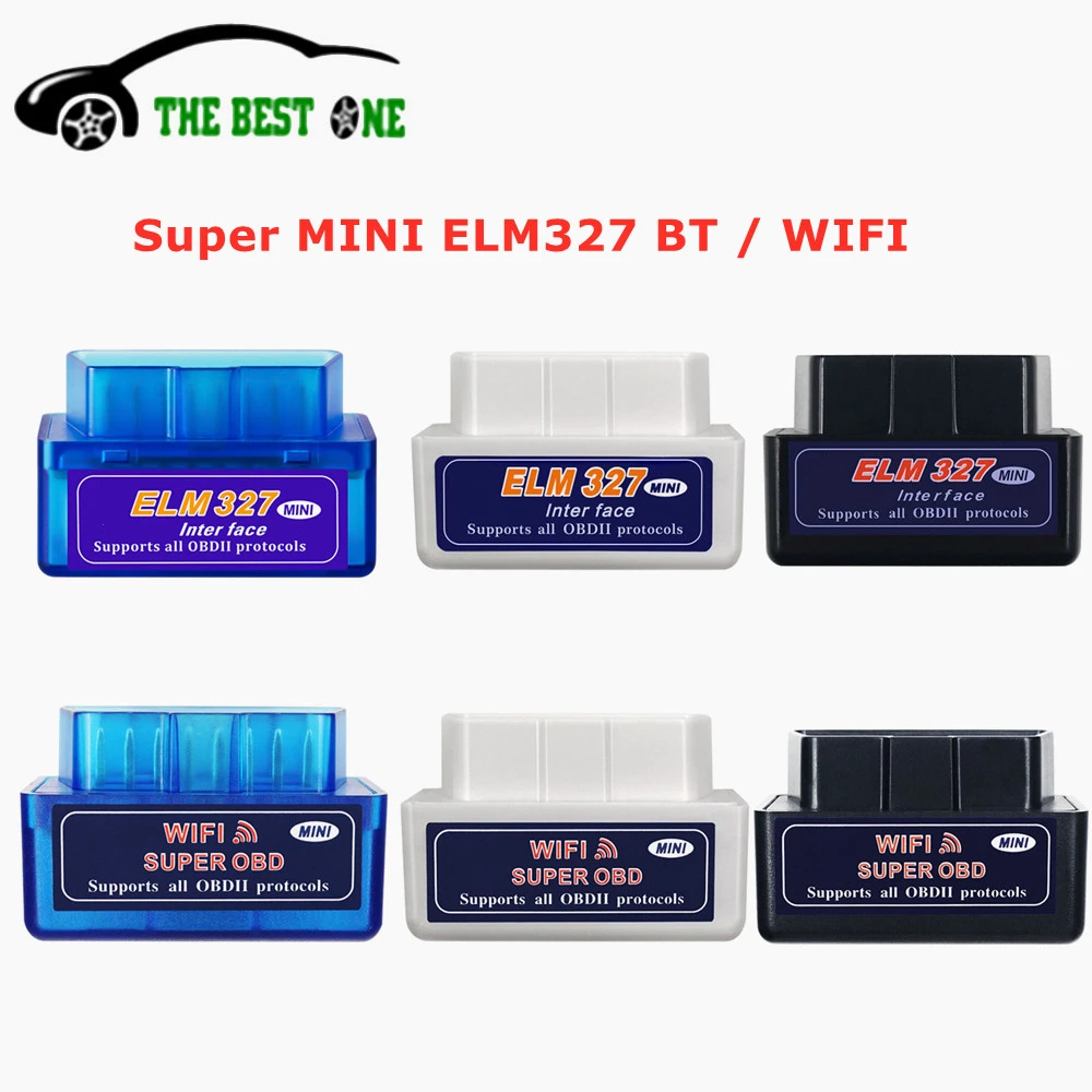 Super Mini ELM327 V2.1 Bluetooth-Compatible OBD2 Scanner Wifi ELM 327 V1.5 On Android IOS Car Diagnostic Tool OBD II Code Reader