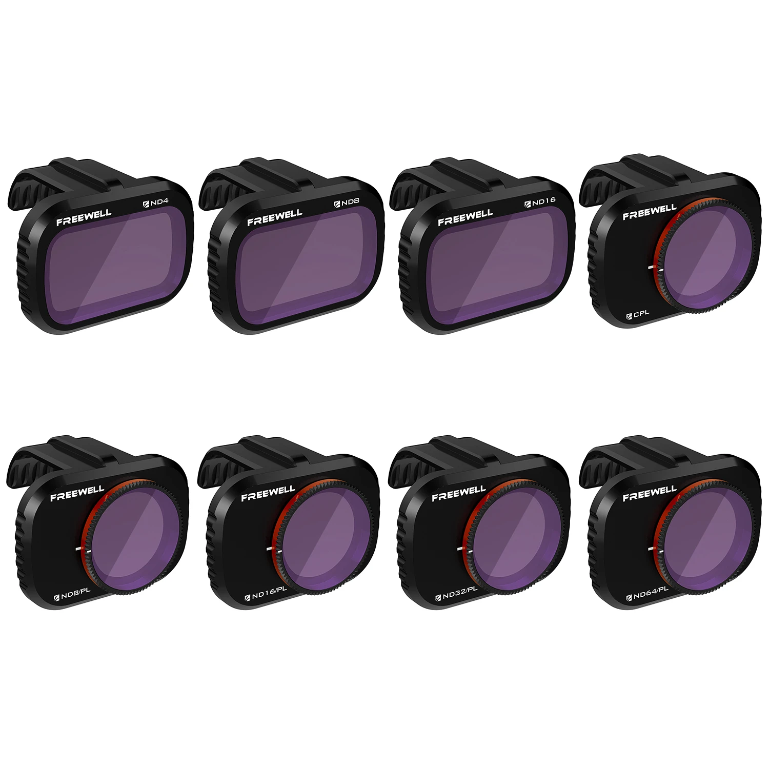 Freewell All Day - 4K Series - 8Pack Filters Compatible with Mavic Mini/Mini 2 Drone