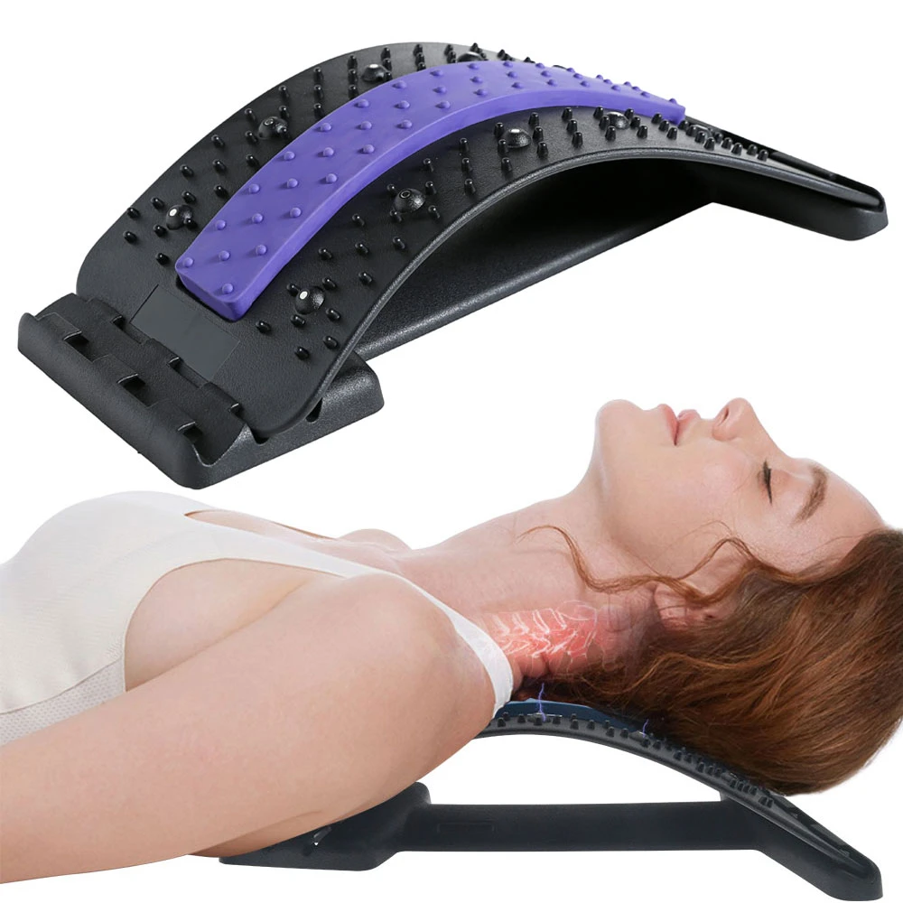 Magnetic Therapy Back Massager Stretcher Neck Stretch Tools Massage Cervical Pillow Lumbar Spine Support Corrector pain Relief