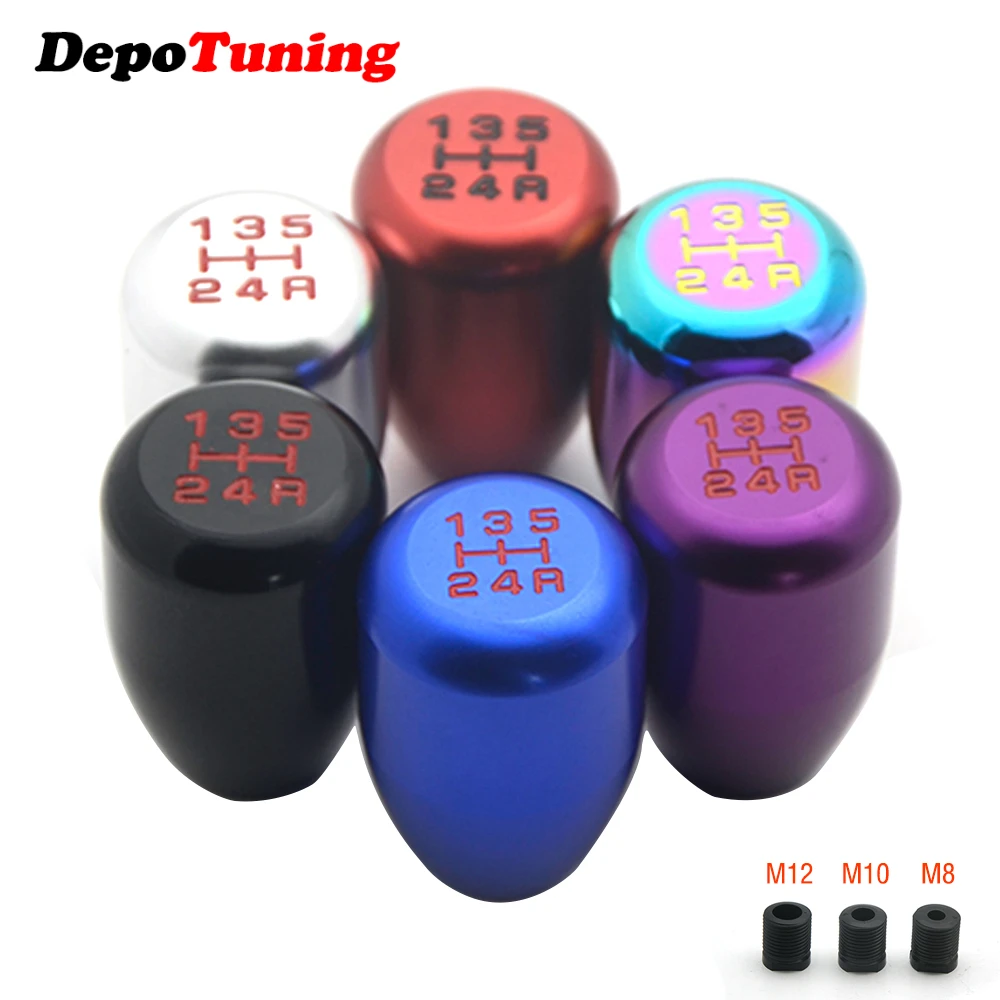 Universal Racing 5 Speed Car Auto Gear Shift Knob For Manual Transmission Aluminum Alloy Automatic Shift Knob Shift Lever