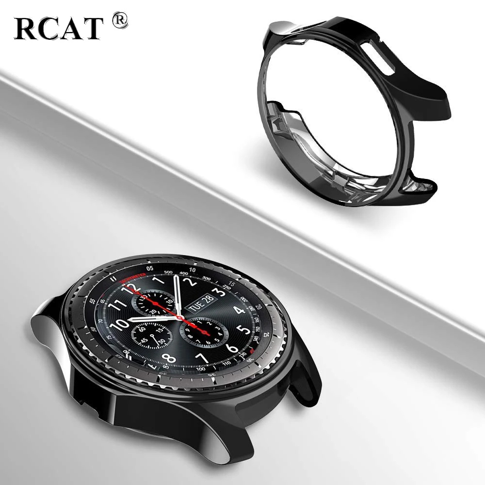 Case For samsung Galaxy Watch 46mm 42mm Gear S3 frontier strap TPU plated All-Around bumper shell frame Accessories