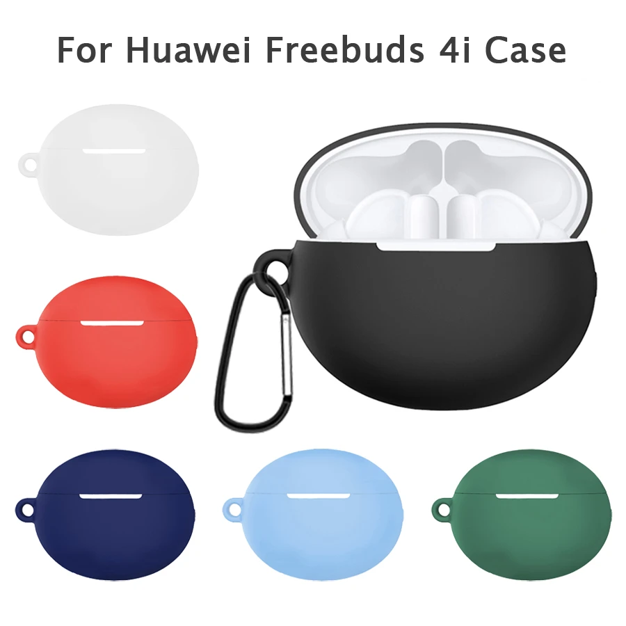 Protective Earphone Case Cover for Huawei FreeBuds 4i TWS Headset Soft Silicone Pouch Shell for Freebuds 4i Accessory