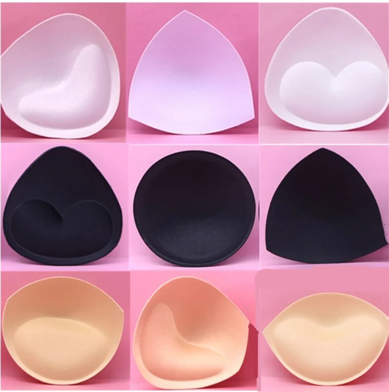 6pcs/3pair Sexy Bikini Padding Insert Removeable Women's Bra Pads Brassier Breast Enhancer Chest Push Up Cups for Swimsuits