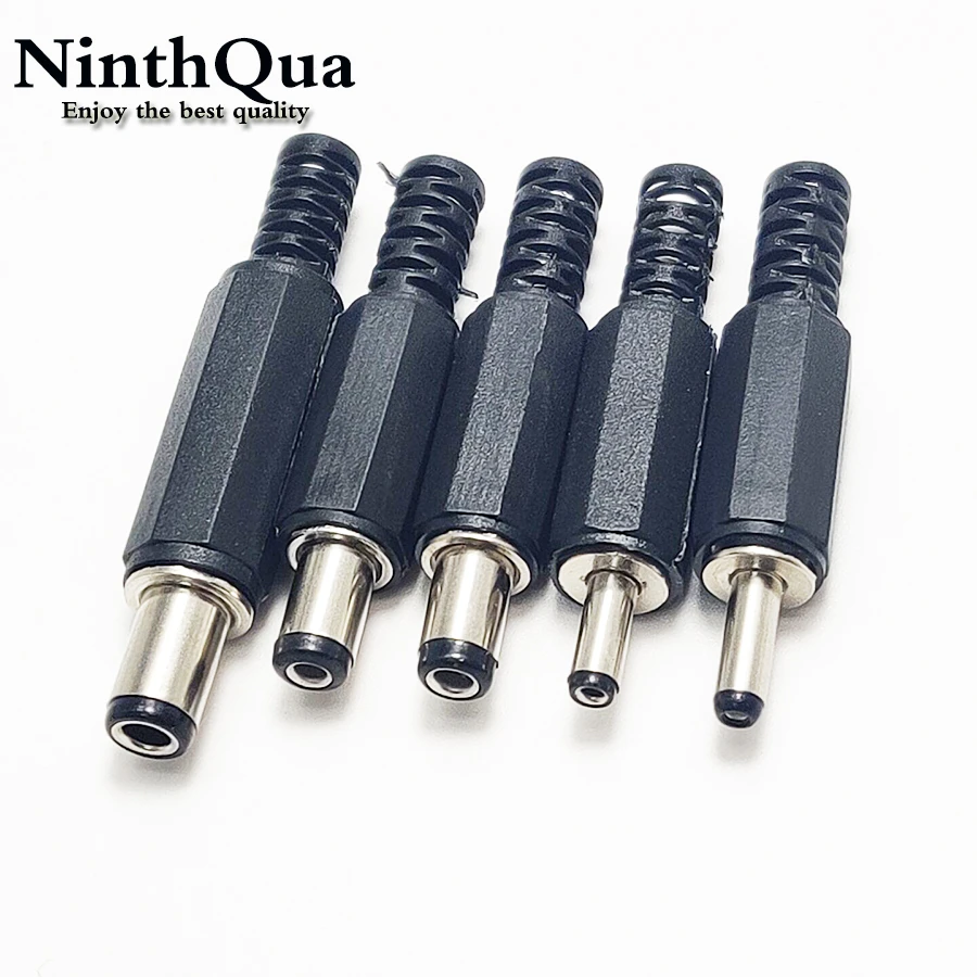 2/5/10pcs DC Power Male plug 5.5* 2.1mm 5.5* 2.5mm 3.5 * 1.35mm 6.3* 3.0mm 3.5*1.1mm adapter connector plug 5.5 2.1 2.5 3.5 1.35