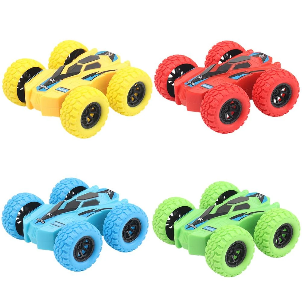 2Pcs juguetes para niños Kid Toy Car Double-Side  Inertia Vehicle Crashworthiness Fall Resistance Shatter-Proof Model Boy Toys