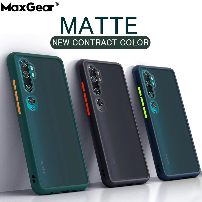 Armor Matte Case For Xiaomi Mi Poco X3 F2 Pro CC9E A3 Lite 9T Redmi Note 9 7 8 Pro 9S 9A 9C 7A 8A Shockproof Clear Hard PC Cover