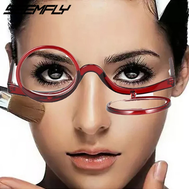 Seemfly New Makeup Reading Glasses Parent Elderly Farsighted Spectacle Portable Presbyopic Eyeglasses Magnification Eyewear 2020