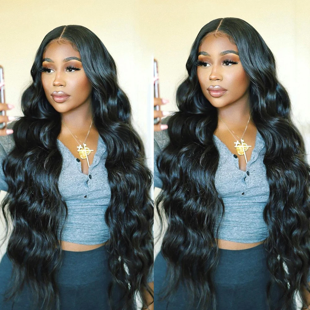 180 Density Body Wave Lace Front Wig 28 30 Inch Transparent Lace Frontal Wig Remy Brazilian Wavy T Part Human Hair Lace Wigs