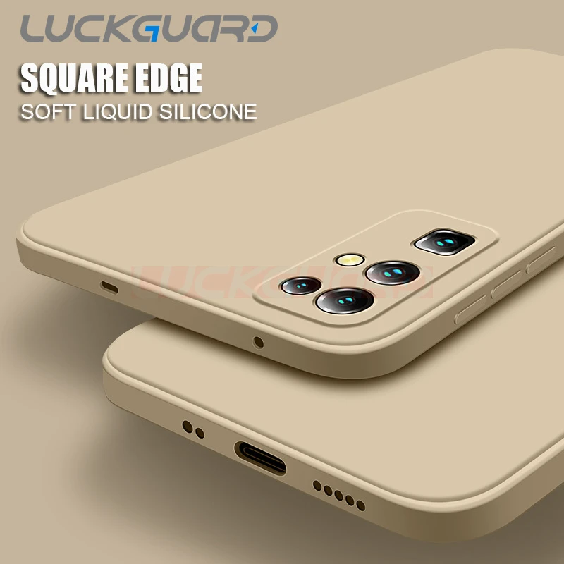 Square Original Liquid Silicone Case For Huawei Honor 9 10 Lite 20 30 V20 V30 P20 P30 P40 Mate 20 30 40 Pro Soft Back Cover Thin
