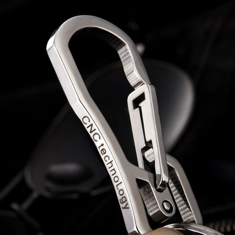 2021 High Quality Metal Keyring Men's Stainless Steel Keychain Key Holder Belt Buckles Super Lightweight Car Key Chain