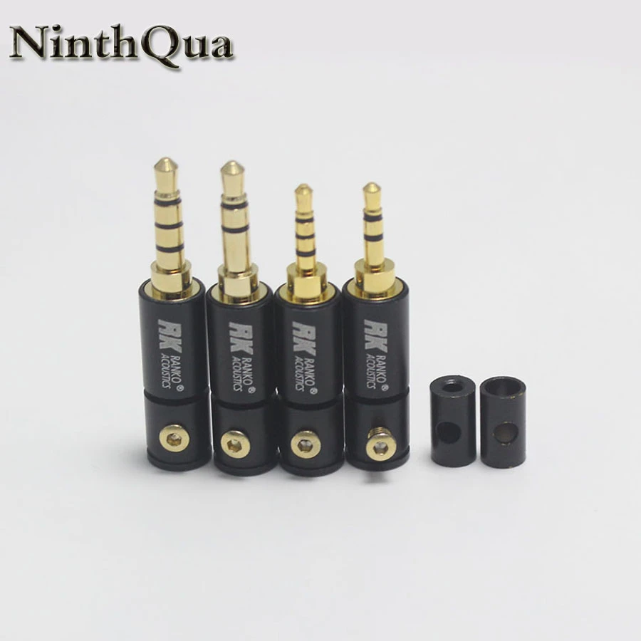 1Pcs 2.5 / 3.5 mm 3 / 4 Pole Stereo Male Jack 2.5mm 3.5mm Audio Plug DIY Soldering Adapter for 2mm 4mm 6mm Cable Connector