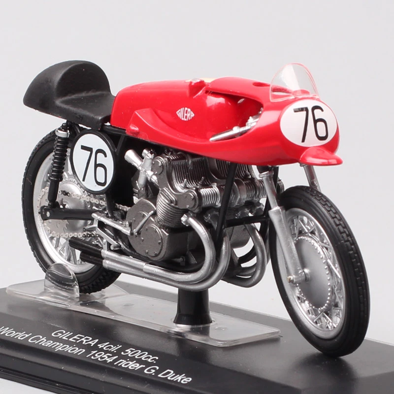 1:24 scale tiny Italeri Gilera 4cil 500cc World Champion 1954 No#76 G Duke motorcycle moto Diecasts & Toy Vehicles GP bike model