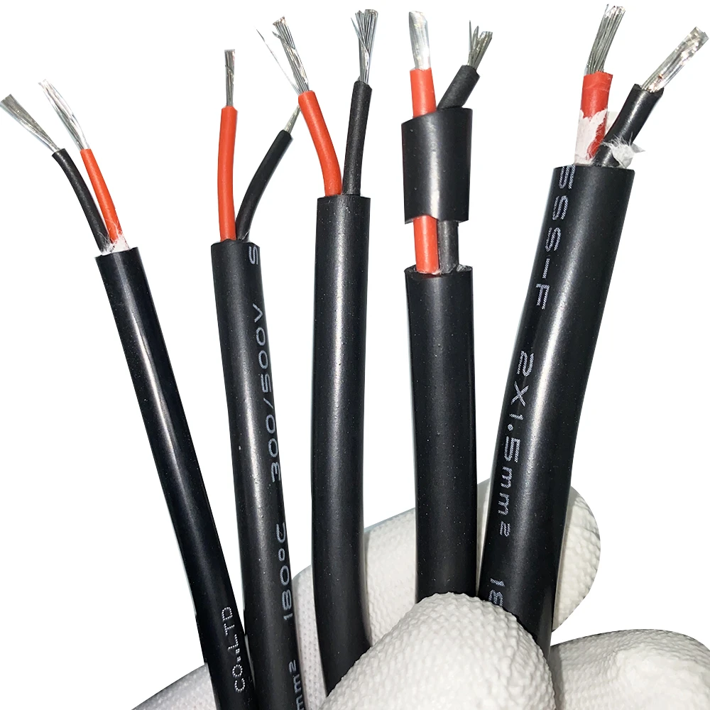 Extra Soft Silicone Cable High Temperature Resistant Cable 2-core Slicone Wire YGC Multi-core Power Information Sheath Line