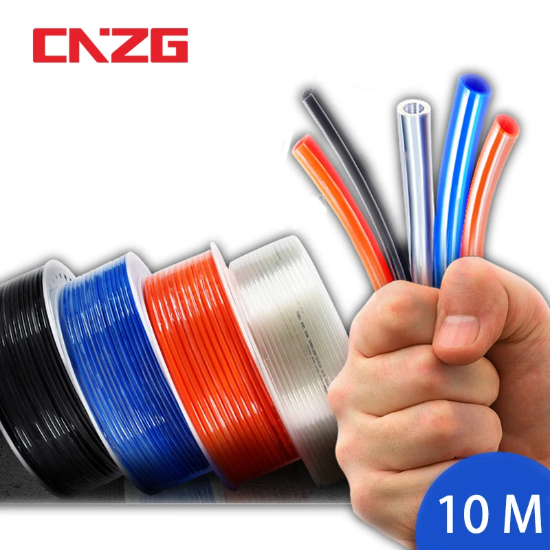 10 Meter 8mm 6mm 4mm 10mm Air Hose Pneumatic Tube Pipe PU Hoses 12mm 14mm 16mm For Compressor Polyurethane Tubing 8x5mm 6x4 12x8