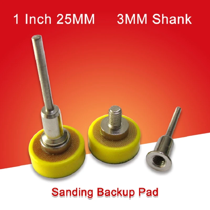 1 Inch 25MM M6/M8 Thread Sanding Pad Sander Backup Pad for Hook & Loop Sanding Disc Sandpaper Abrasive  Power Tools Accessories