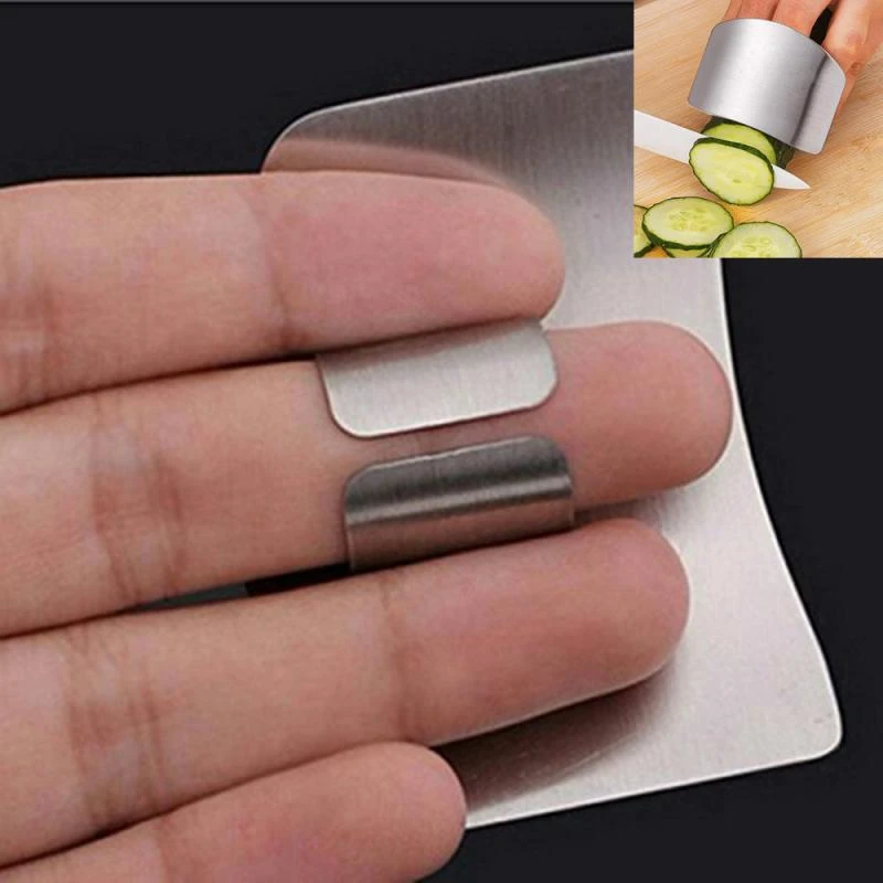 Protect Fingers Guard High Grade Stainless Steel Hand Protector Vegetable Cutting Knife Cut Finger Protection Kitchen Gadgets