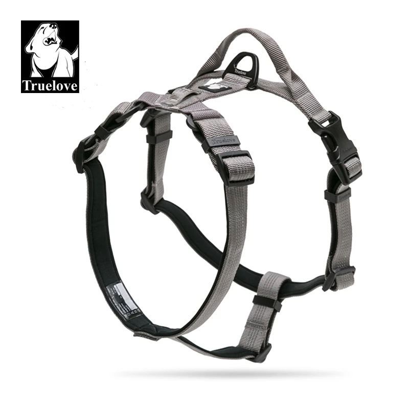 Truelove Dog Harness Reflective Nylon Ribbon  SBR Diving Inside LED Pilot Light Position Four-point Adjustment pet Vest TLH6171