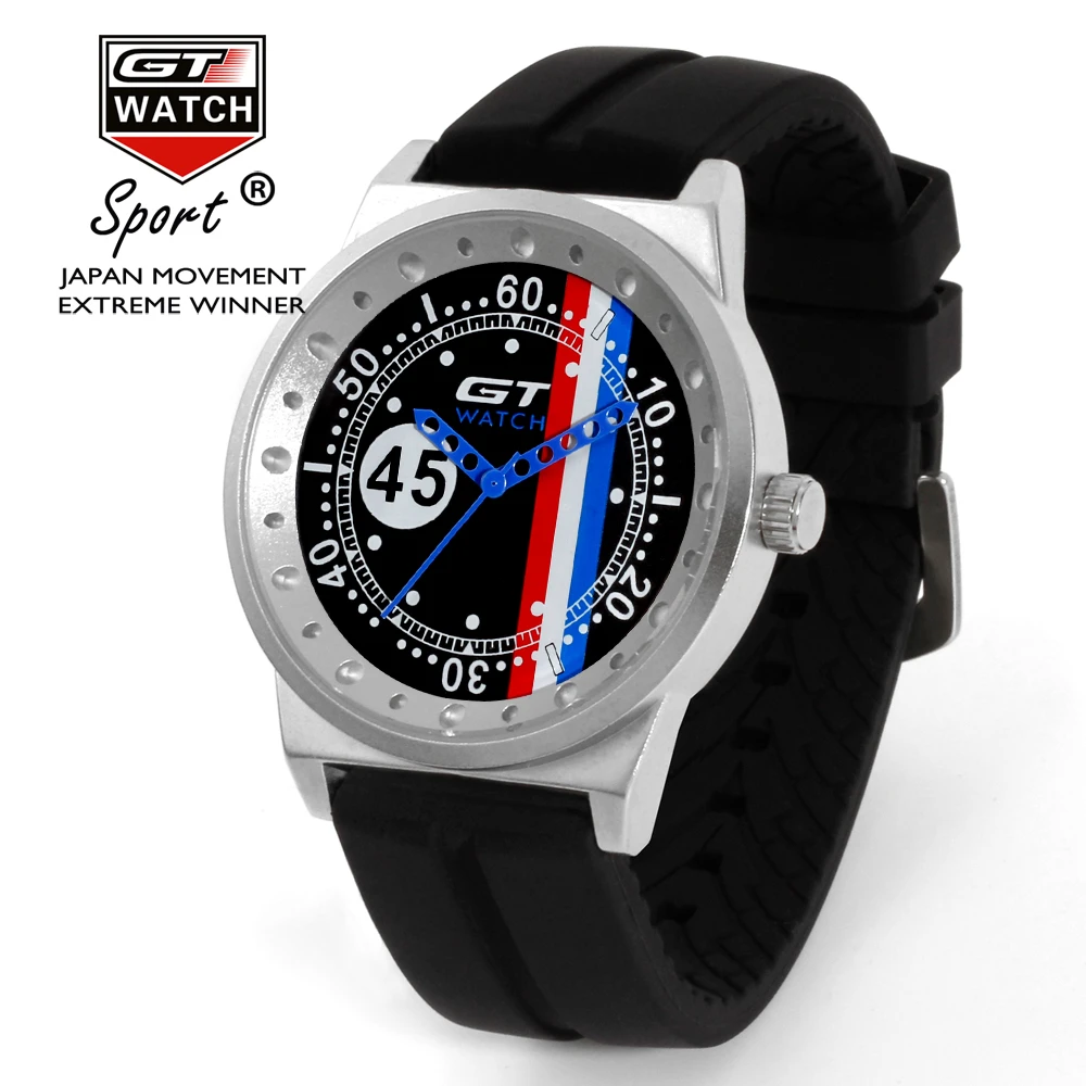 GT Watch Men Sport Watch F1 Fashion Silicone Band Men's Watch Quartz Male Clock relogio masculino relojes hombre 2019