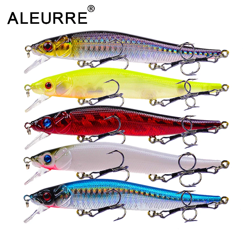 1pcs sinking Minnow Fishing Lure Wobblers Hard Artificial Bait 3D Eyes 11cm 14g High Quality Crankbait Plastic Baits Fish Pesca