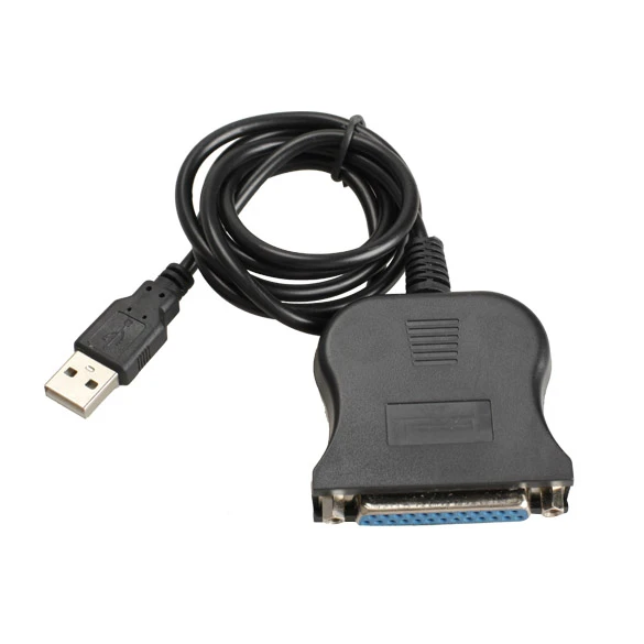 USB 1.1 to DB25 Female Port Print Converter Cable LPT USB adapter Adaptor LPT Cable LPT to USB Cable crod wire line Black
