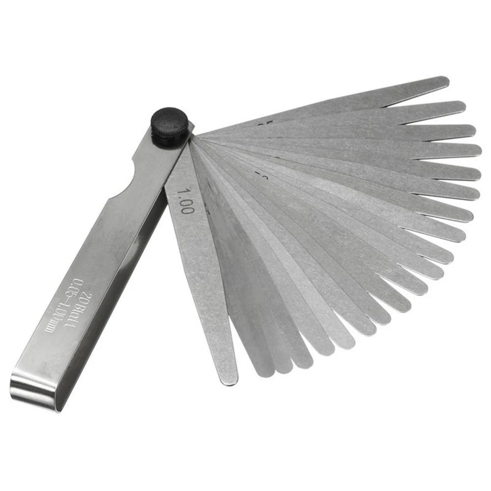 1 Set Metric Feeler Gauge 17/20 Blades 0.02-1.00mm For Measurements Tools