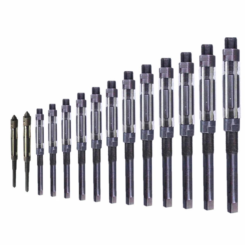 1PC Adjustable Hand Reamer HSS Size Range Alloy Steel Reamer Hand Reamer Machine Cutting Tools (10/12/15/17/19/20/21/23/25/26mm)
