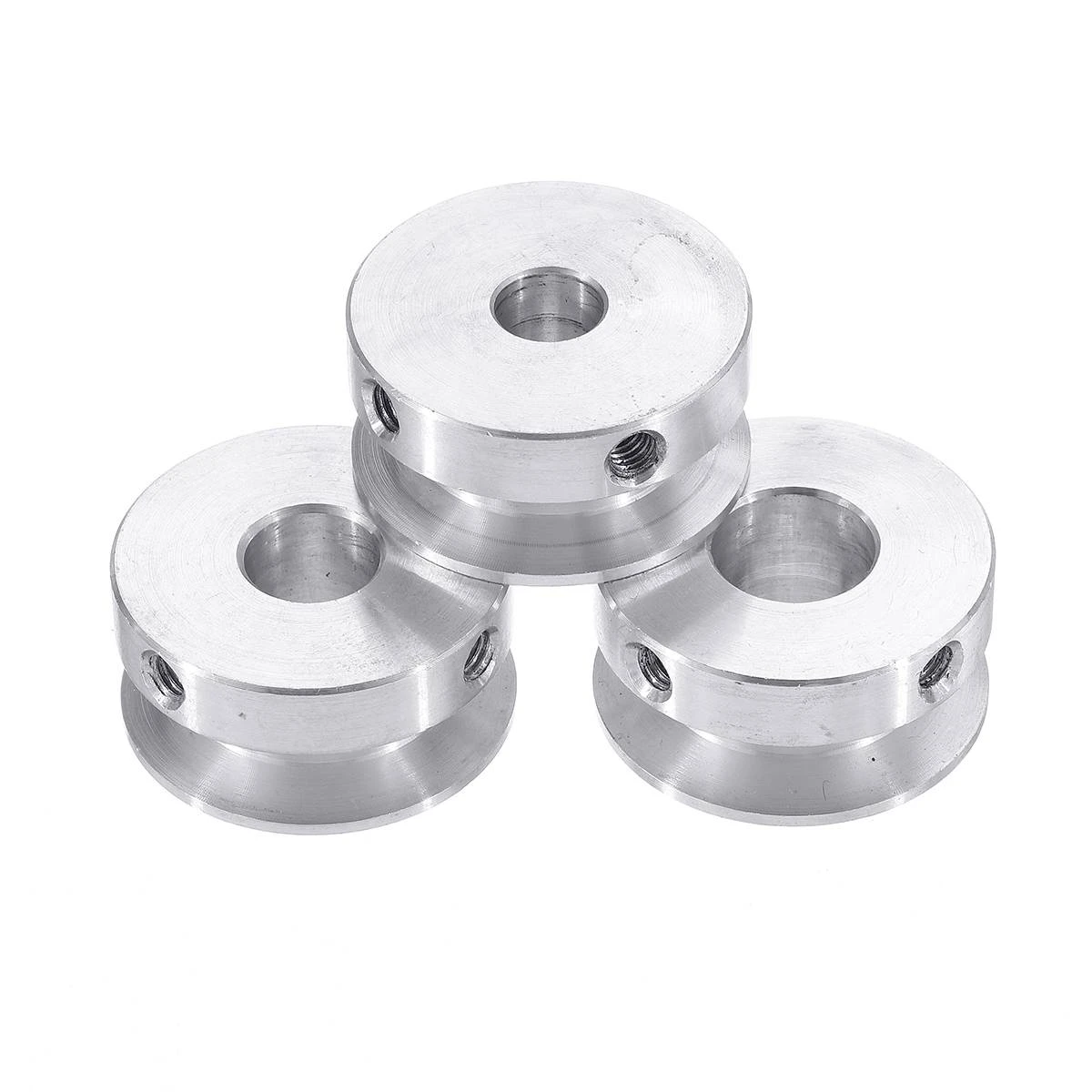 30mm Aluminum Alloy Single Groove Pulley 4-16mm Fixed Bore Pulley Wheel for Motor Shaft 6mm Belt