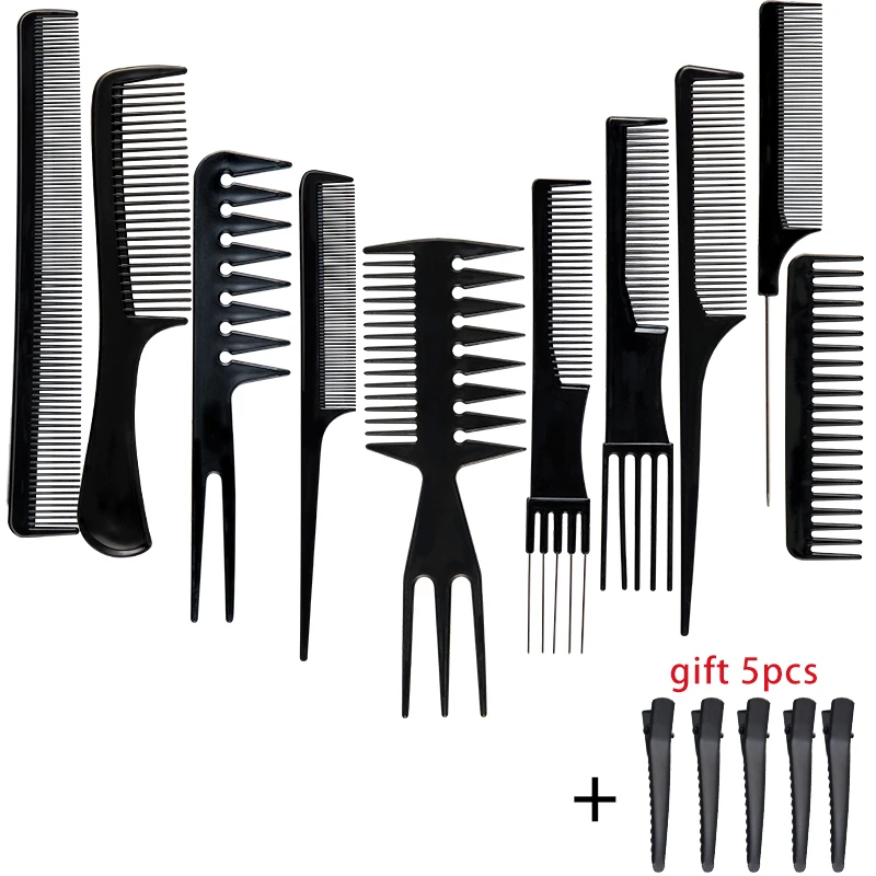 Stylist Anti-static Hairdressing Combs,Multifunctional Hair Design Hair Detangler Comb Makeup Barber Haircare Styling Tool Set