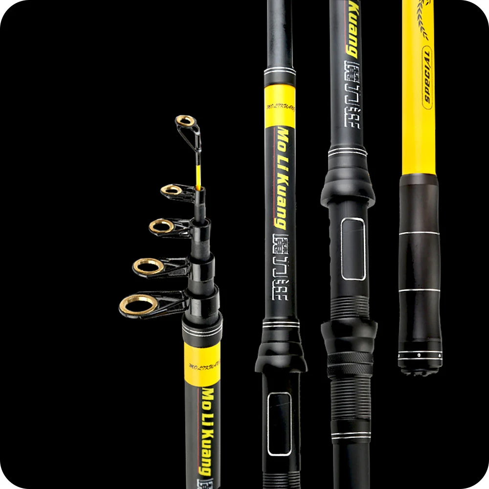 Josby Frp 2.1m 2.4m 2.7m 3.0m 3.6m Durable Telescopic Fishing Rod Sea Pole Pesca Travel Tools