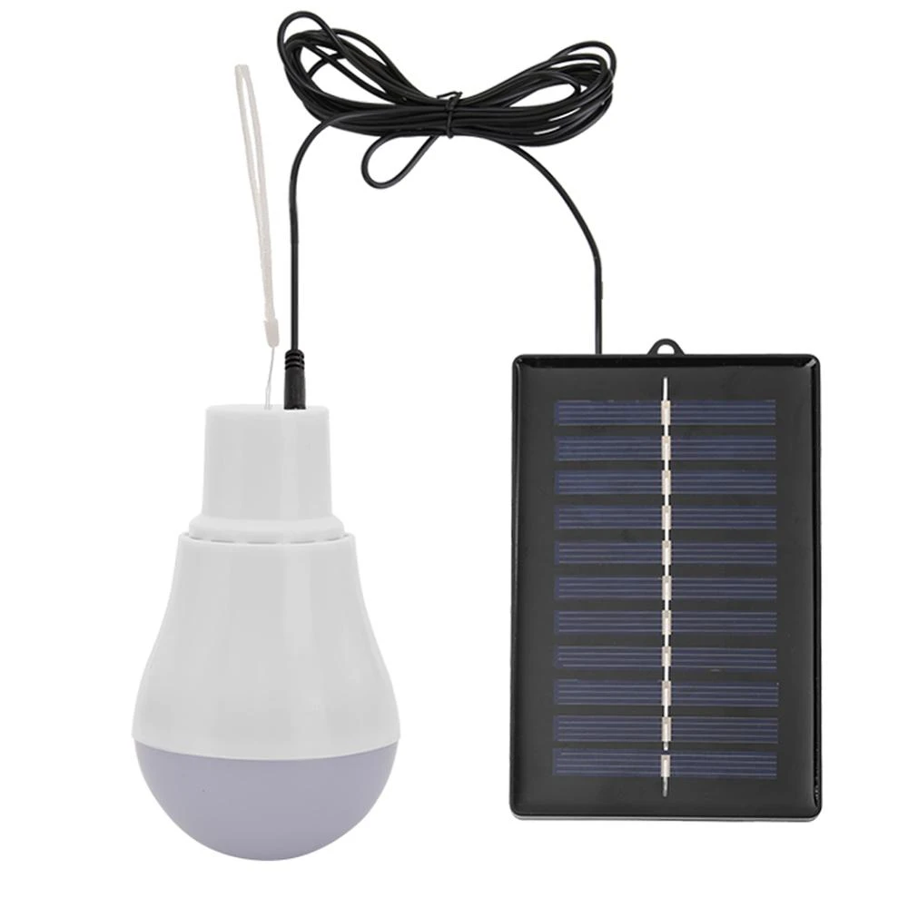 ALLOET 5V 15W 300LM Energy Saving Outdoor Solar Lamp USB Rechargeable Led Bulb Portable Solar Power Panel Outdoor Lighting New