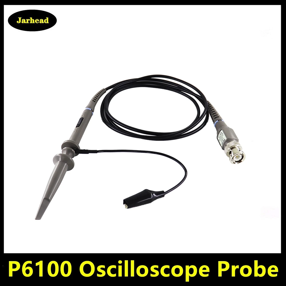 1PCS High Quality P6100 Oscilloscope Probe DC-100MHz Scope Clip Probe 100MHz