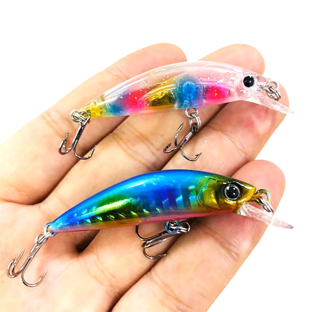 SinKing Minnow Fishing Lures 50mm 6g Crankbait Wobblers Swimbait Artificial Hard Baits glow in the dark Bass sea Fishing  pesca