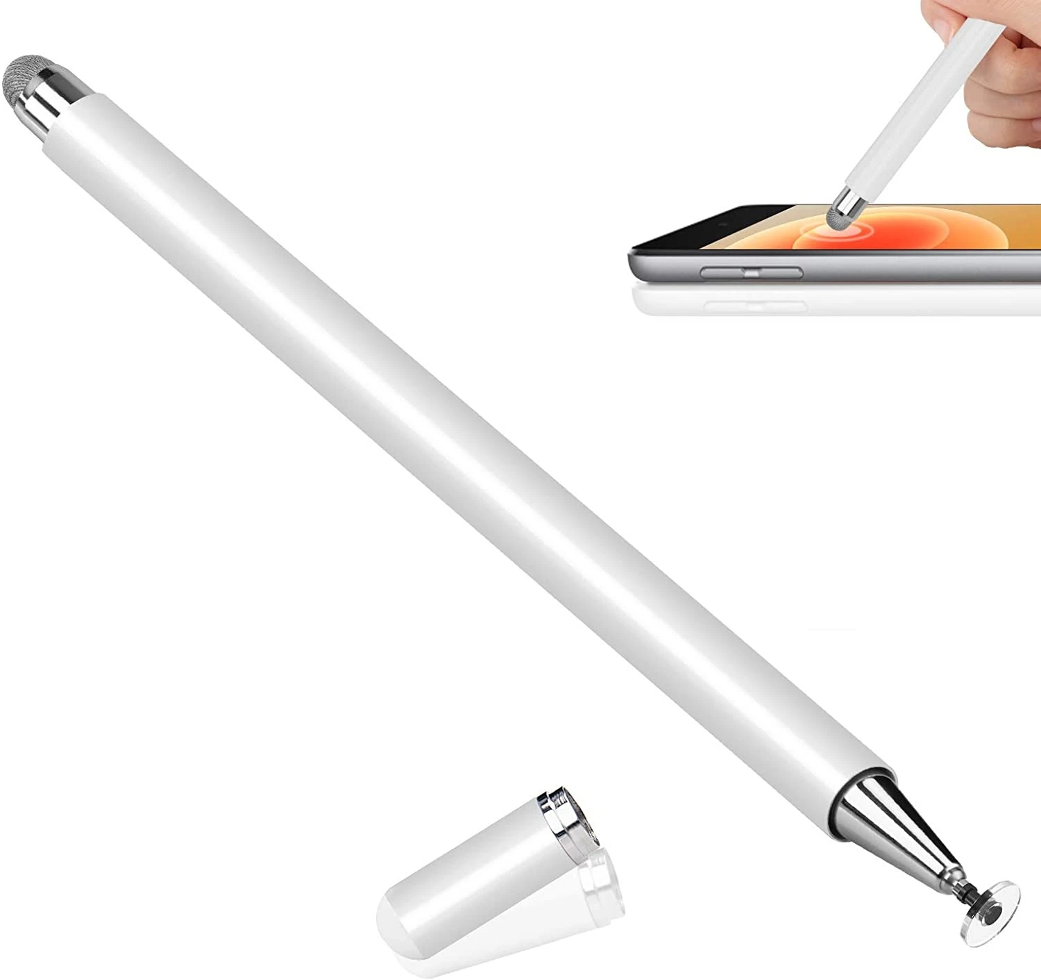 Active Stylus Pen for Android,iOS, iPad, iPhone and Most Tablet, 1.5mm Fine Point Rechargeable Digital Stylus Pen for Drawing