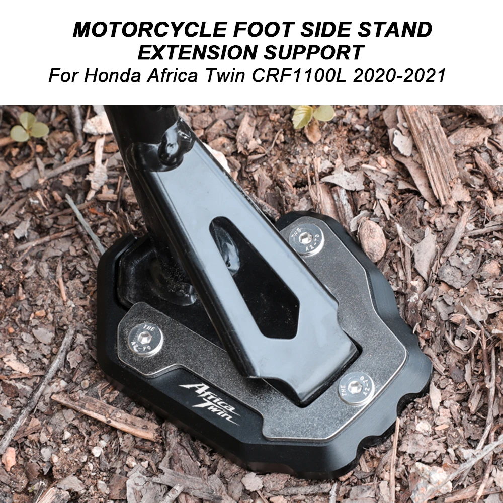 Motorcycle Kickstand Foot Side Stand Extension Pad Support Plate For Honda CRF1100L CRF 1100 L L4  Africa Twin 2020