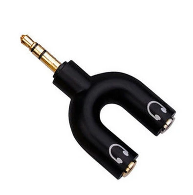 Y Dual Audio Splitter Cable Adapter Convenient Audio Line 1 to 2 AUX Cable 3.5 mm Earphone Adapter 1 Male for 2 Female