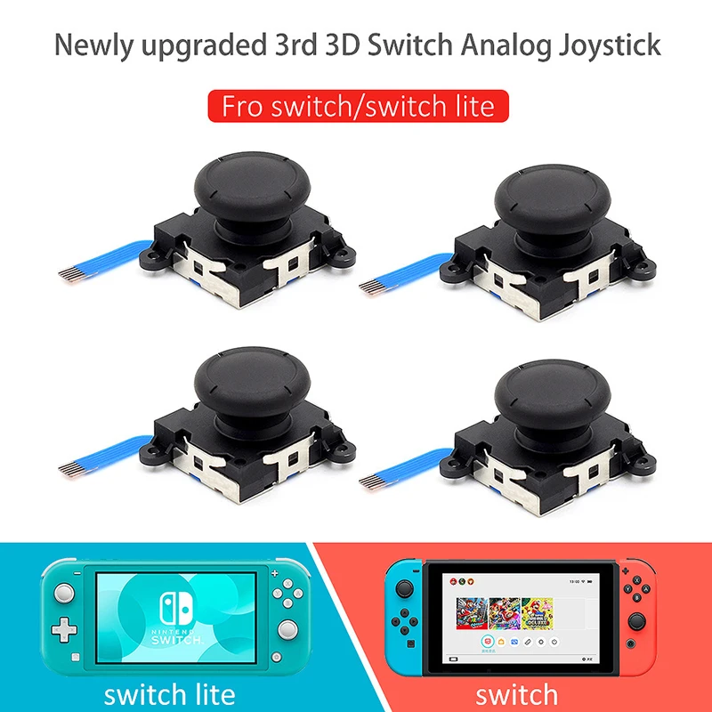 Replacement Joystick for Nintendo Switch Original 3D Joystick Analog Thumb Stick for Switch Lite Joycon Controller Repair Tool