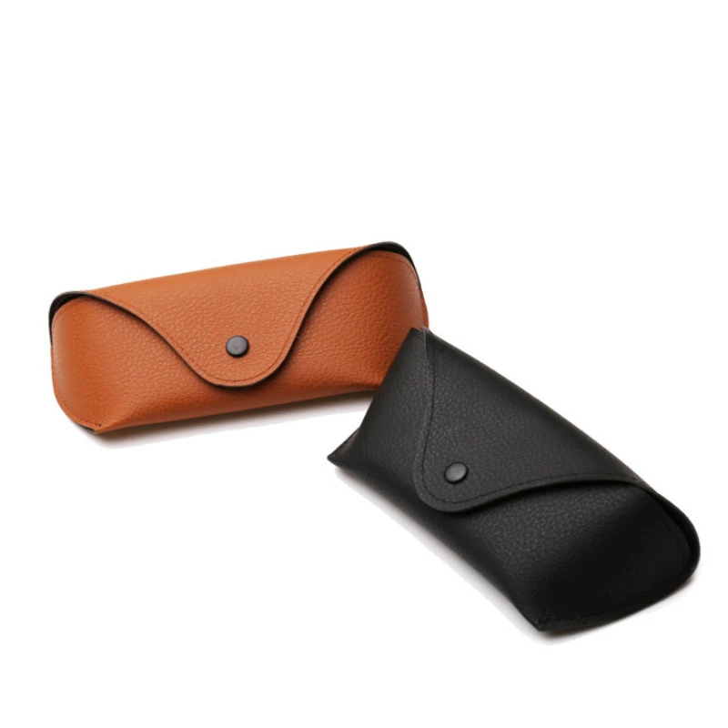 PU Leather Eyewear Cases Cover for Sunglasses Women's Eyeglasses Case Men Reading Glasses Box With Metal Buckle Eyewear Cases