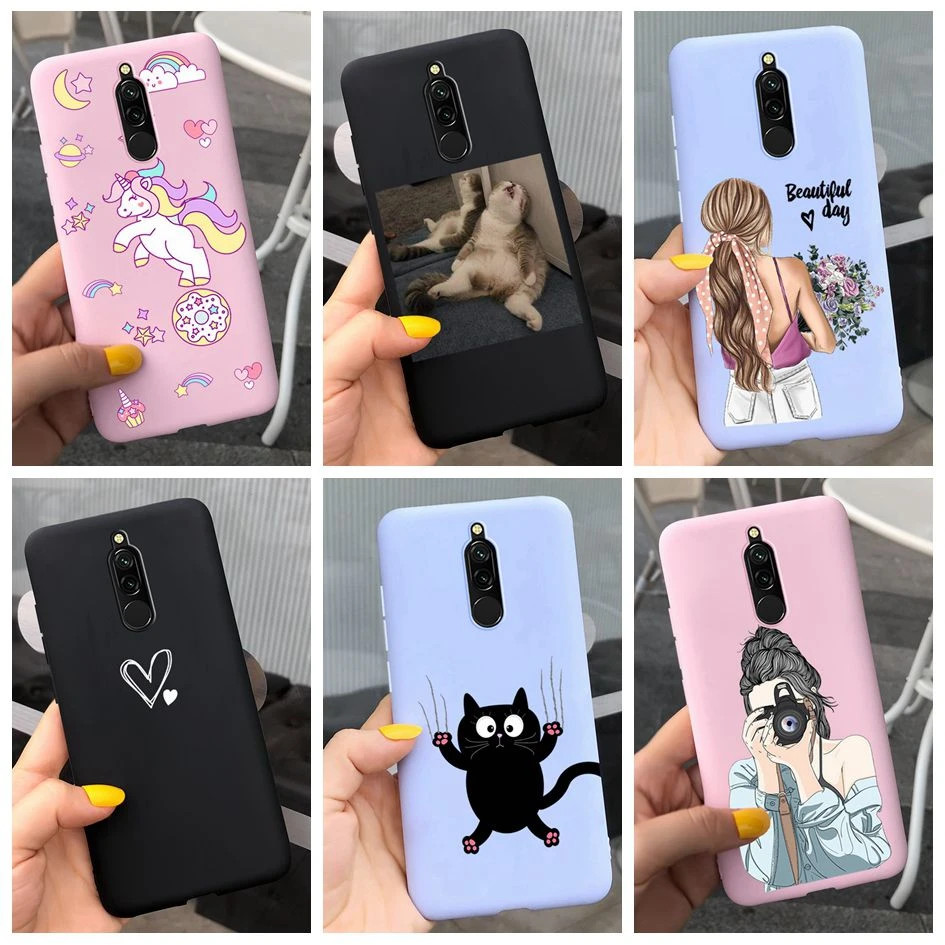 Case For Xiaomi Redmi 8 Cases Redmi 8A Back Cover Coque Cartoon Fundas Soft TPU Phone Bag for Xiaomi Redmi 8 8A A8 Redmi8 Bumper