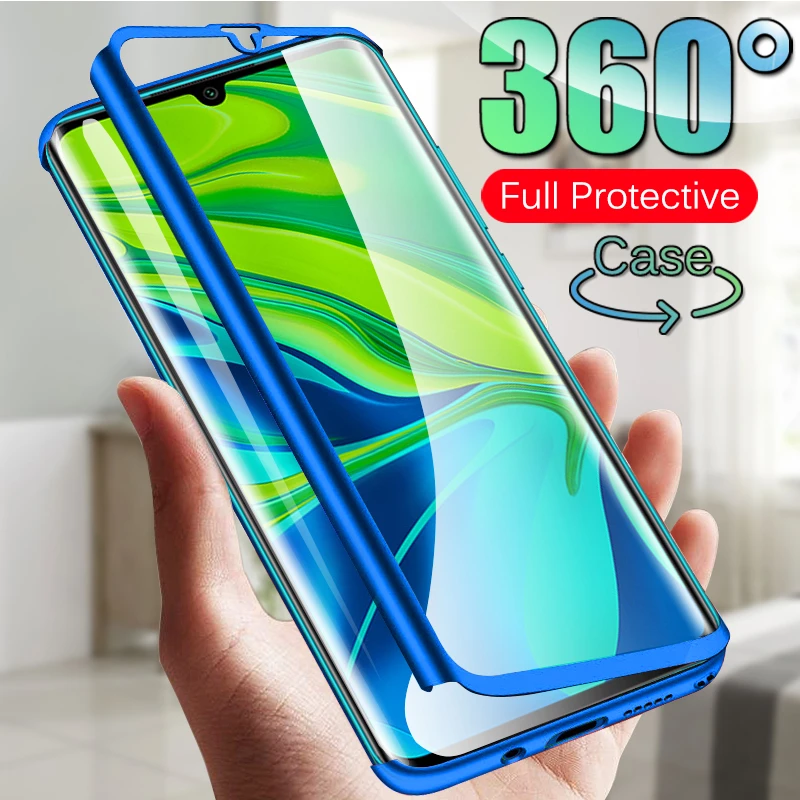 360 Full Cover Shockproof Protective Case For Xiaomi Redmi mi Note 10 Pro 9T A2 A3 mi 9 Lite 8 SE Note 8 7 5 6 Pro K20 4A 5A 6A