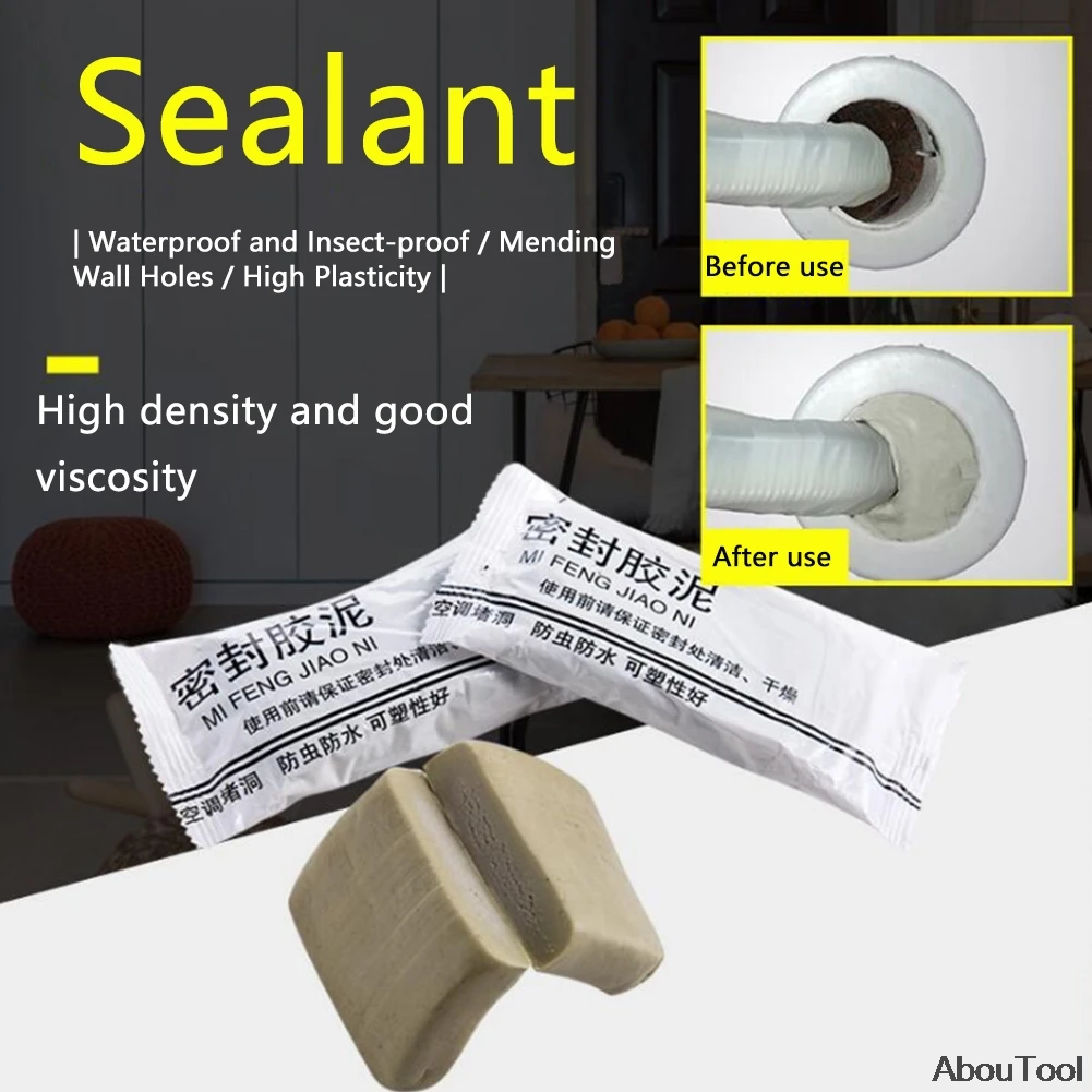 Wall Hole Sealing Glue Household Air-conditioning Mending Wall Hole Plasticine Waterproof Sewer Pipe Sealing Mud Sealant House