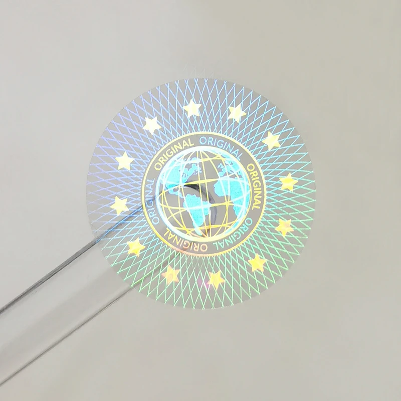Original Holographic Stickers, Tamper Proof  Security Label，Void Transparent  Warranty Sticker, Customized Logo，20x20mm 2000pcs