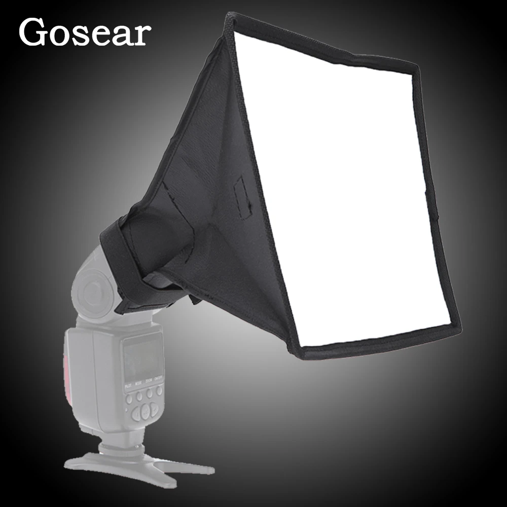 Gosear Universal Photo Difusor Flash Light Diffuser Softbox Soft Box for Canon Nikon Sony Pentax DSLR Cameras Accessories