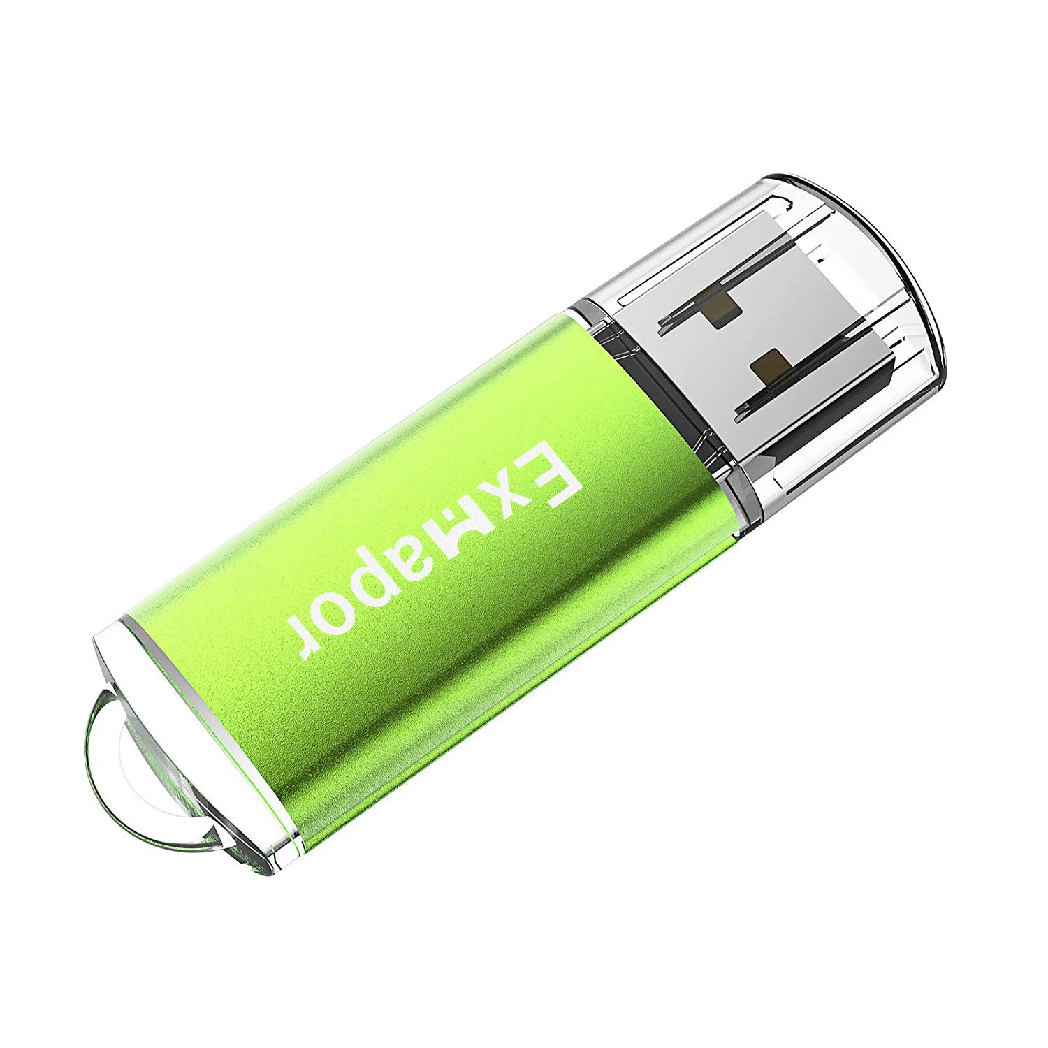 USB Flash Drives 8GB Thumb Drives Portable USB Drive 8 GB Memory Stick Exmapor Pendrive Rectangle USB Stick 2.0 Zip Drive Green