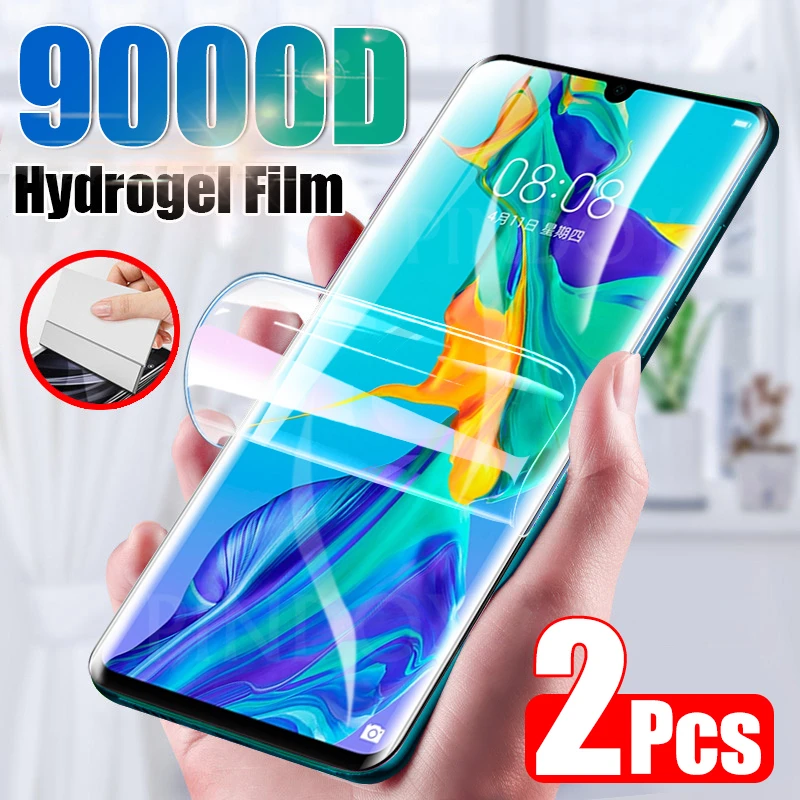 2Pcs Screen Protector For Huawei P30 P20 P40 Lite Pro P Smart 2019 Full Cover Hydrogel Film For Huawei Mate 20 30 Pro Not Glass