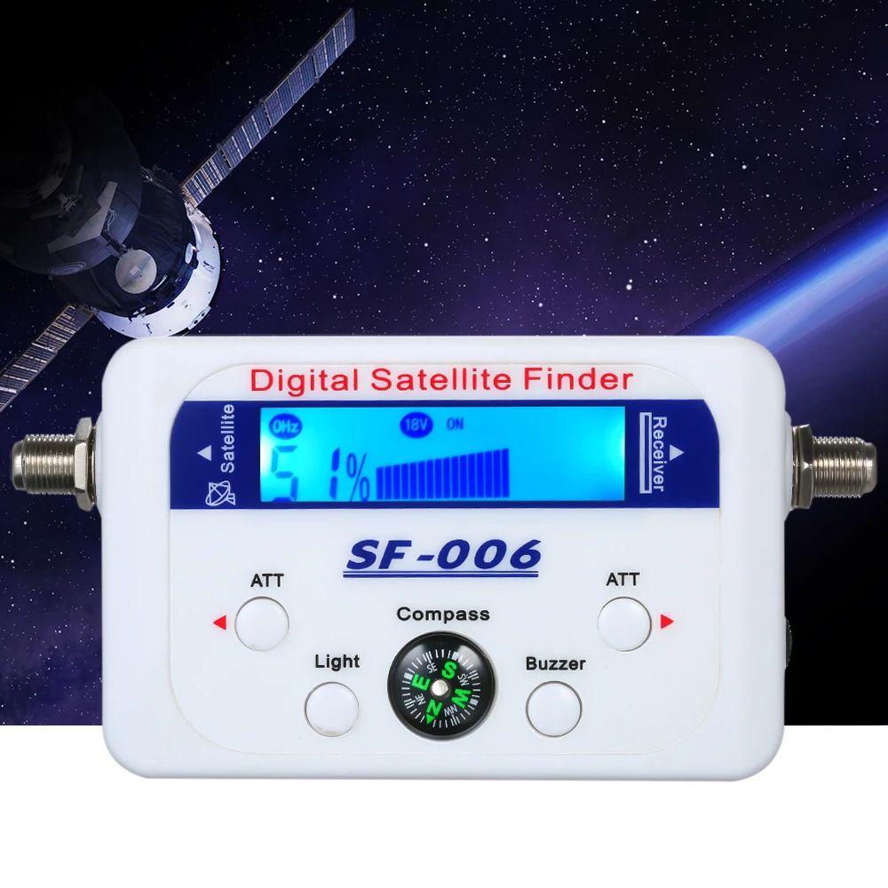 Digital Satellite Finder SF-006 Satellite Signal Meter Mini Digital Satellite Signal Finder Meter LCD Display Digital Satfinder