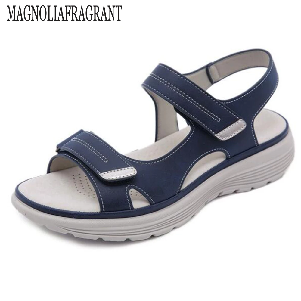 New Shoes Women Comfortable Sandals Ladies Slip-on Wedge Sandals Sports Beach Walk Shoes Summer Fashion Casual Shoes hy737