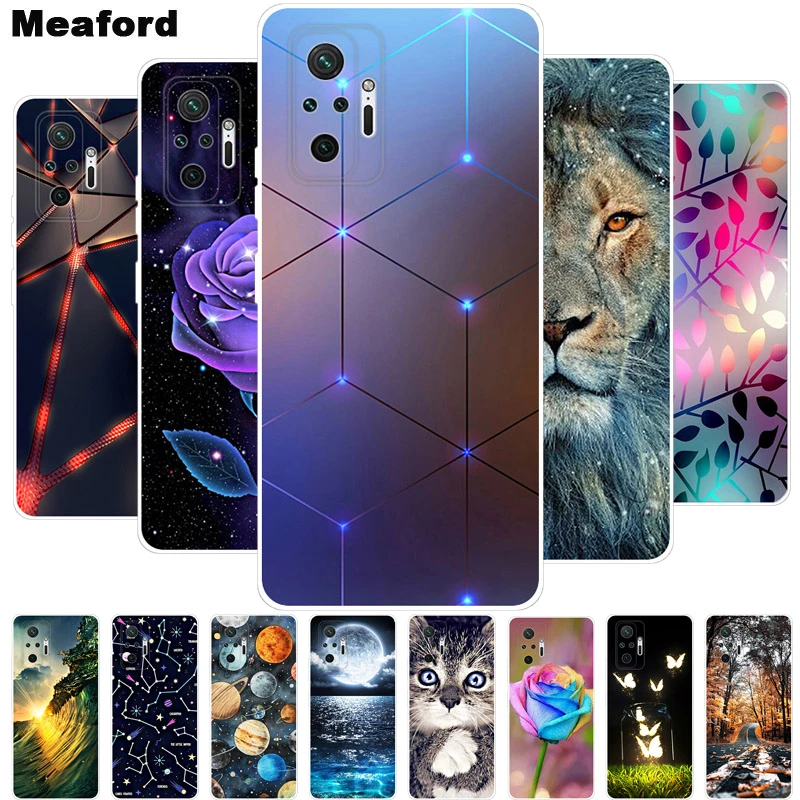 For Xiaomi Redmi Note 10 Case Cover Soft Silicone Back Cover For Xiaomi Redmi Note 10 Pro 10s Case Note10 Pro 2021 Cover Fundas