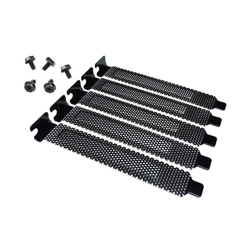 5pcs 12mm PCI Slot Cover/PCI Slot Cover Dust Filter Blanking Board Cooling Fan Dust Filter Ventilation PC Computer Case